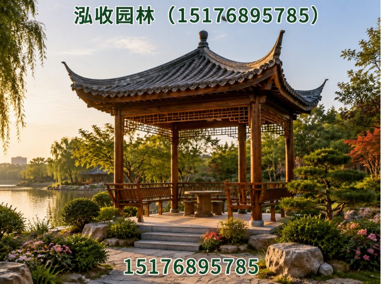 鸡西防腐木凉亭展示图